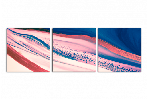 Модульная картина Синий и розовый